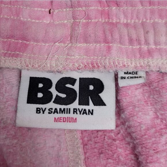 SAMII RYAN pink rose blend tie dye relaxed everyday‎ jogger sweatpants M - Picture 9 of 13